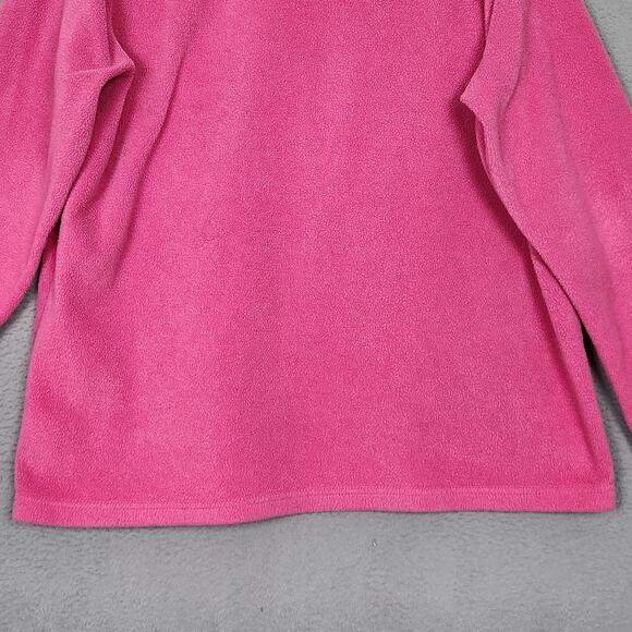 Croft & Barrow Sport Sweater Womens XL Pink Fleece Snowman Christmas Pullover - Picture 9 of 13